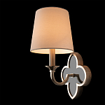 Бра с белым текстильным абажуром и фигурным основанием с зеркальной вставкой Vitorino варинант исполнения - 21 | Loft Concept в Ижевске