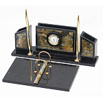 Настольный письменный набор из камня офиокальцит и змеевик Successful Leader варинант исполнения - 2 | Loft Concept в Ижевске