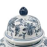 Ваза с крышкой и бело-синим цветочным узором Blue & White Ornament  варинант исполнения - 3 | Loft Concept в Ижевске