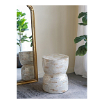 Приставной столик с мозаичным рисунком из раковин устриц Bone Inlay варинант исполнения - 5 | Loft Concept в Ижевске