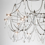 Люстра с каркасом из тонких металлических нитей и хрустальными подвесками Crystal Metal Threads Chandelier 60 варинант исполнения - 4 | Loft Concept в Ижевске