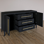 Буфет Primo с тремя ящиками и двумя фасадами Черный дуб варинант исполнения - 6 | Loft Concept в Ижевске