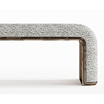 Банкетка Forli с элегантными латунными вставками  варинант исполнения - 2 | Loft Concept в Ижевске