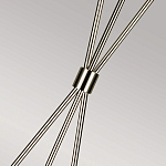 Торшер на трех тонких перекрещенных ножках с белым конусным абажуром из льна Feiss варинант исполнения - 7 | Loft Concept в Ижевске