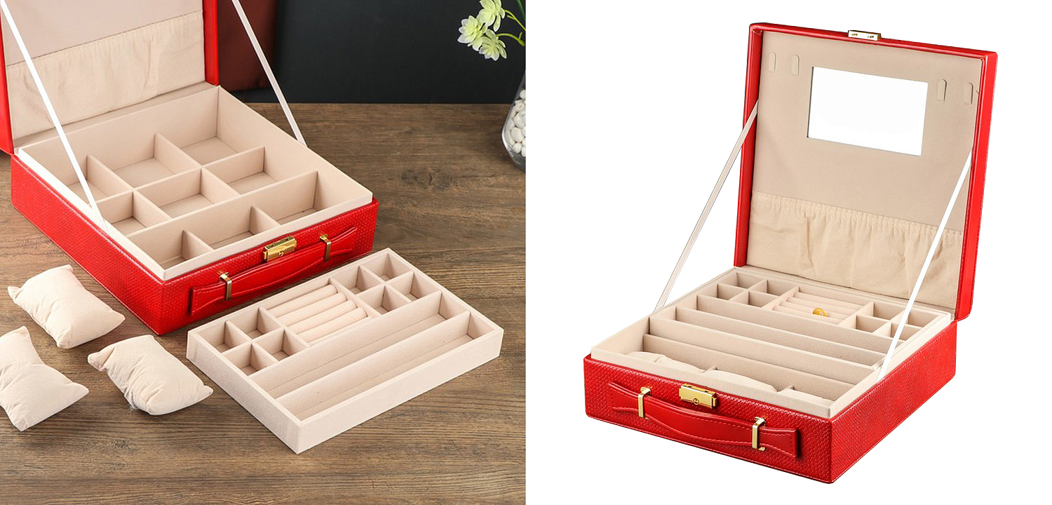 Шкатулка Rowan Jewerly Organizer Box red Шкатулка Rowan Jewerly Organizer Box red - Loft-Concept в Ижевске