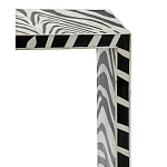 Консоль Дизайнерская Kenya Console ZEBRA Bone Inlay black варинант исполнения - 2 | Loft Concept в Ижевске