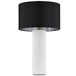 Настольная лампа с белым фактурным корпусом и черным абажуром Twisted варинант исполнения - 4 | Loft Concept в Ижевске