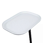 Столик приставной с прямоугольной серой столешницей Steel Stable Table варинант исполнения - 4 | Loft Concept в Ижевске