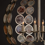 Люстра в форме шара с декором из круглых декоративных элементов Bright Shell Discs варинант исполнения - 4 | Loft Concept в Ижевске