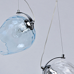 Люстра линейная с 5-ю разноцветными стеклянными плафонами Kaleido варинант исполнения - 8 | Loft Concept в Ижевске