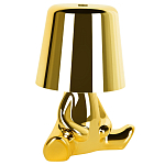 Настольная лампа фигурная золотого цвета с гладким абажуром Высота 16 см Sophia варинант исполнения - 2 | Loft Concept в Ижевске