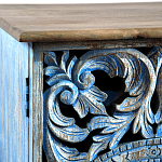 Комод с резным фасадом Blue Carved Chest of Drawers варинант исполнения - 4 | Loft Concept в Ижевске