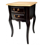 Тумба прикроватная из массива березы с 2-мя ящиками в стиле прованс Vintage варинант исполнения - 5 | Loft Concept в Ижевске