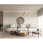 Люстра подвесная светодиодная в виде волнообразной ленты Ribbon Vortex варинант исполнения - 26 | Loft Concept в Ижевске