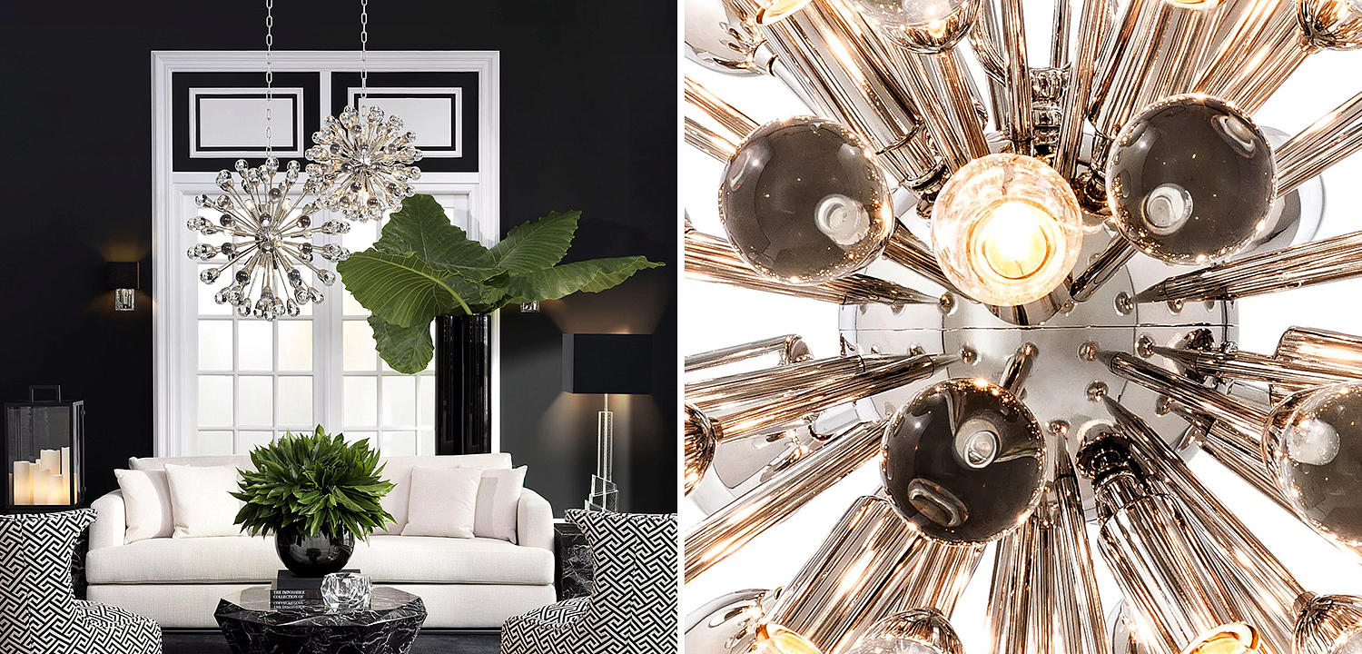 Люстра Eichholtz Chandelier Anto S Nickel - Loft-Concept в Ижевске