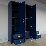 Большой шкаф с витриной Elsa Dreams Blue варинант исполнения - 3 | Loft Concept в Ижевске