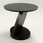 Дизайнерский журнальный столик чёрный с круглой столешницей Arycy варинант исполнения - 8 | Loft Concept в Ижевске