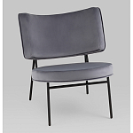 Мини-кресло District Lounge велюр серый варинант исполнения - 1 | Loft Concept в Ижевске