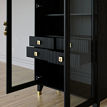 Дизайнерский шкаф витрина Elsa Dreams Black с 4-мя ящиками варинант исполнения - 8 | Loft Concept в Ижевске