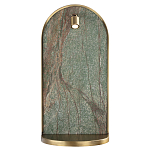 Настенный светильник зеленого цвета с бронзовой рамкой овальной формы с полкой Herbarium  варинант исполнения - 2 | Loft Concept в Ижевске