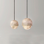 Подвесной светильник светодиодный с плафоном сферической формы Stone Helios варинант исполнения - 2 | Loft Concept в Ижевске