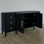 Большой Комод-буфет Elsa Dreams Black с ящиками варинант исполнения - 5 | Loft Concept в Ижевске