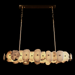 Подвесной светильник с фигурными элементами из белого алебастра Cryptocrystalline Stone варинант исполнения - 4 | Loft Concept в Ижевске