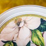 Стул светло-серый из натурального бука с изображением птиц и цветов Blooming Birds варинант исполнения - 5 | Loft Concept в Ижевске