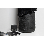 Напольная лампа черная с текстильными элементами "ЯРВИ" варинант исполнения - 6 | Loft Concept в Ижевске