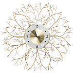 Часы настенные из металла золотые с белым циферблатом Current Time варинант исполнения - 1 | Loft Concept в Ижевске