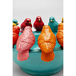 Декоративное дизайнерское блюдо разноцветные попугаи  варинант исполнения - 4 | Loft Concept в Ижевске