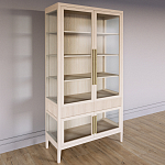 Витрина Primo со стеклянными фасадами и 2 ящиками Светлый дуб варинант исполнения - 2 | Loft Concept в Ижевске