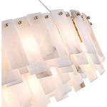 Люстра круглая декорированная натуральным камнем Stone Interior Accent варинант исполнения - 5 | Loft Concept в Ижевске