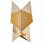 Дизайнерский журнальный стол фигурный золотого цвета Ufuri варинант исполнения - 1 | Loft Concept в Ижевске