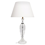 Настольная лампа хрустальная с белым абажуром Diamond Facets варинант исполнения - 1 | Loft Concept в Ижевске