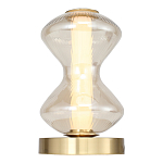 Настольная лампа светодиодная с волнообразным стеклянным плафоном Amphora of Light варинант исполнения - 3 | Loft Concept в Ижевске