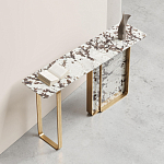 Консоль с прямоугольной мраморной столешницей Vivian Console варинант исполнения - 2 | Loft Concept в Ижевске