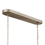 Люстра овальной формы с фактурным серебряным каркасом и тканевым абажуром Silver Honeycomb варинант исполнения - 4 | Loft Concept в Ижевске