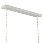 Люстра белая прямоугольная с абажурами в виде цветков тюльпана White Tulips варинант исполнения - 5 | Loft Concept в Ижевске