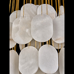 Люстра с овальными подвесками из натурального камня Spatial Composition варинант исполнения - 5 | Loft Concept в Ижевске