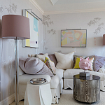 Обои ручная роспись Bamboo Special Colourway on Natural Mica metallic silk варинант исполнения - 1 | Loft Concept в Ижевске