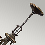 Люстра бронзового цвета с бежевыми абажурами из органзы в классическом стиле Hinkley варинант исполнения - 10 | Loft Concept в Ижевске