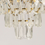 Люстра многоярусная с овальными прозрачными подвесками 36 см Harmonica варинант исполнения - 10 | Loft Concept в Ижевске