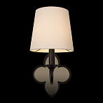 Бра с белым текстильным абажуром и фигурным основанием с зеркальной вставкой Vitorino варинант исполнения - 13 | Loft Concept в Ижевске