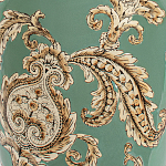 Настольная лампа бирюзовая с цветочным принтом Turquoise Flight варинант исполнения - 6 | Loft Concept в Ижевске