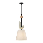 Подвесной светильник с бежевым тканевым плафоном Flourish варинант исполнения - 2 | Loft Concept в Ижевске