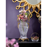 Ваза прозрачная с бронзовыми ручками в виде ангелов Eden Garden варинант исполнения - 3 | Loft Concept в Ижевске