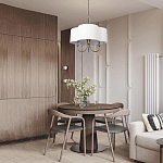 Люстра с белым текстильным абажуром Vitorino  варинант исполнения - 6 | Loft Concept в Ижевске