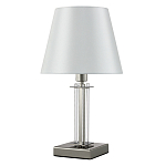 Настольная лампа с белым тканевым абажуром в форме конуса Laurent варинант исполнения - 1 | Loft Concept в Ижевске