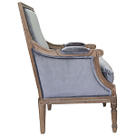 Кресло William Classical Armchair grey velvet варинант исполнения - 1 | Loft Concept в Ижевске